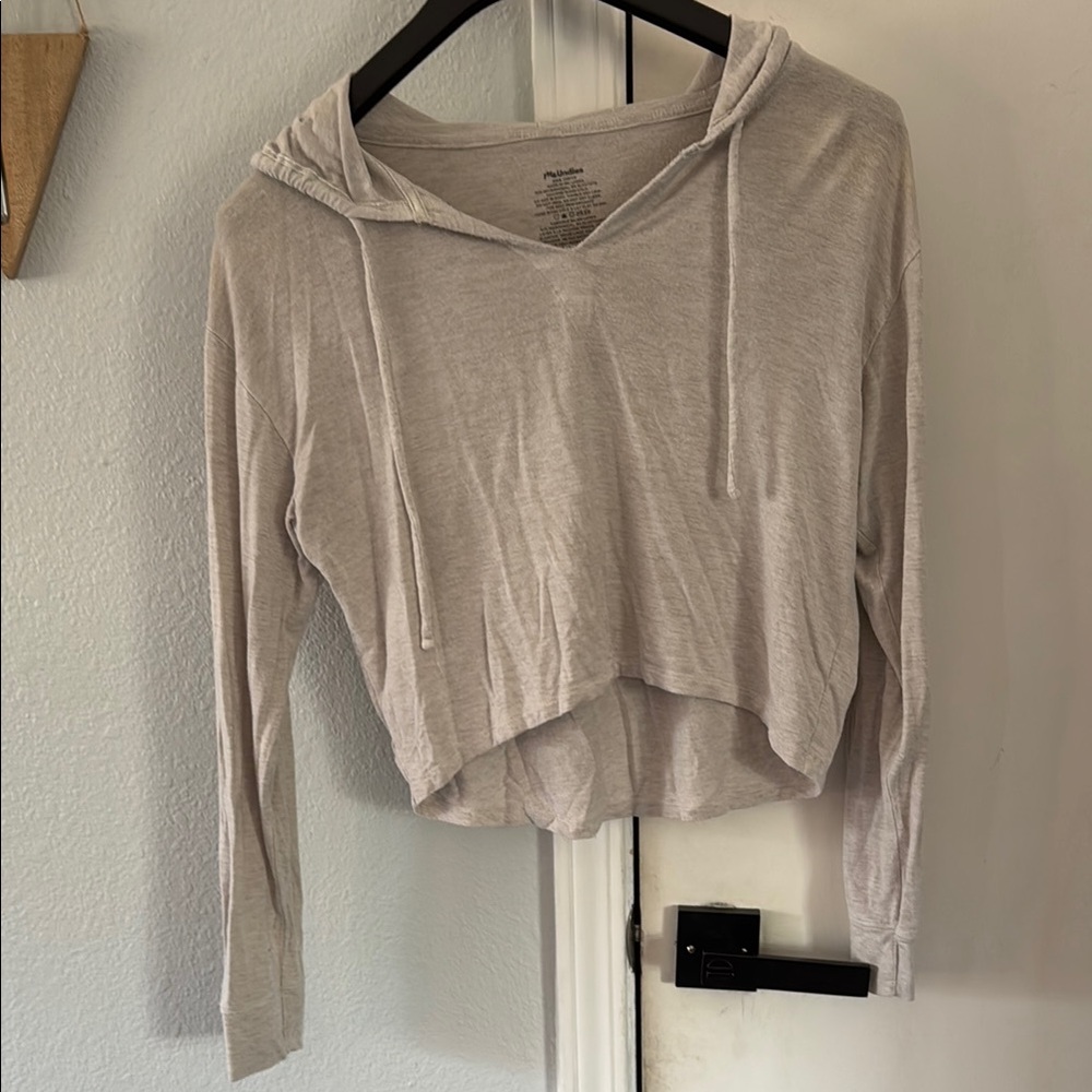 Women's Cream Hooded Top